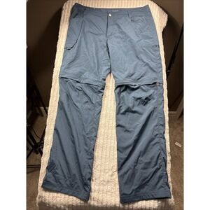 Columbia PFG Convertible Zip Off Pant Men 38x32 Blue Lightweight Omni-Shade NWOT